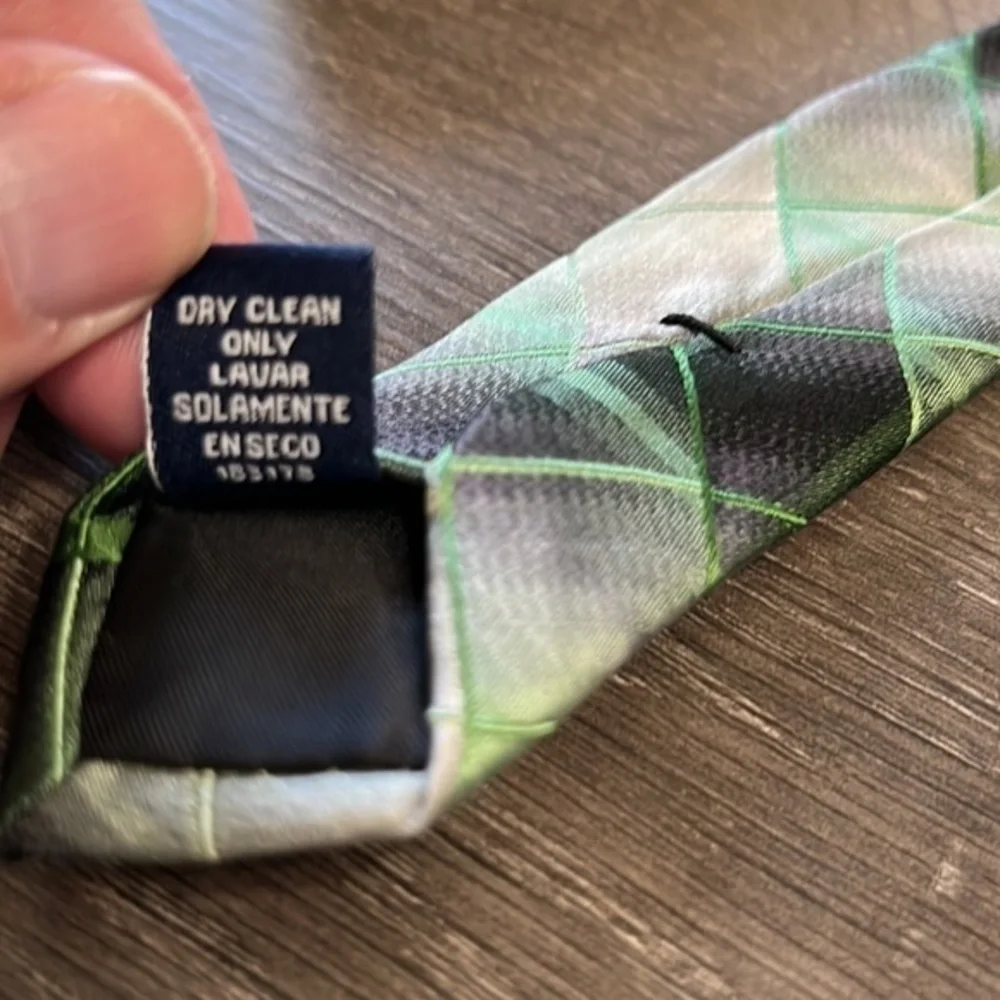 Stafford Performance Silk Necktie Lt. Green Gray
